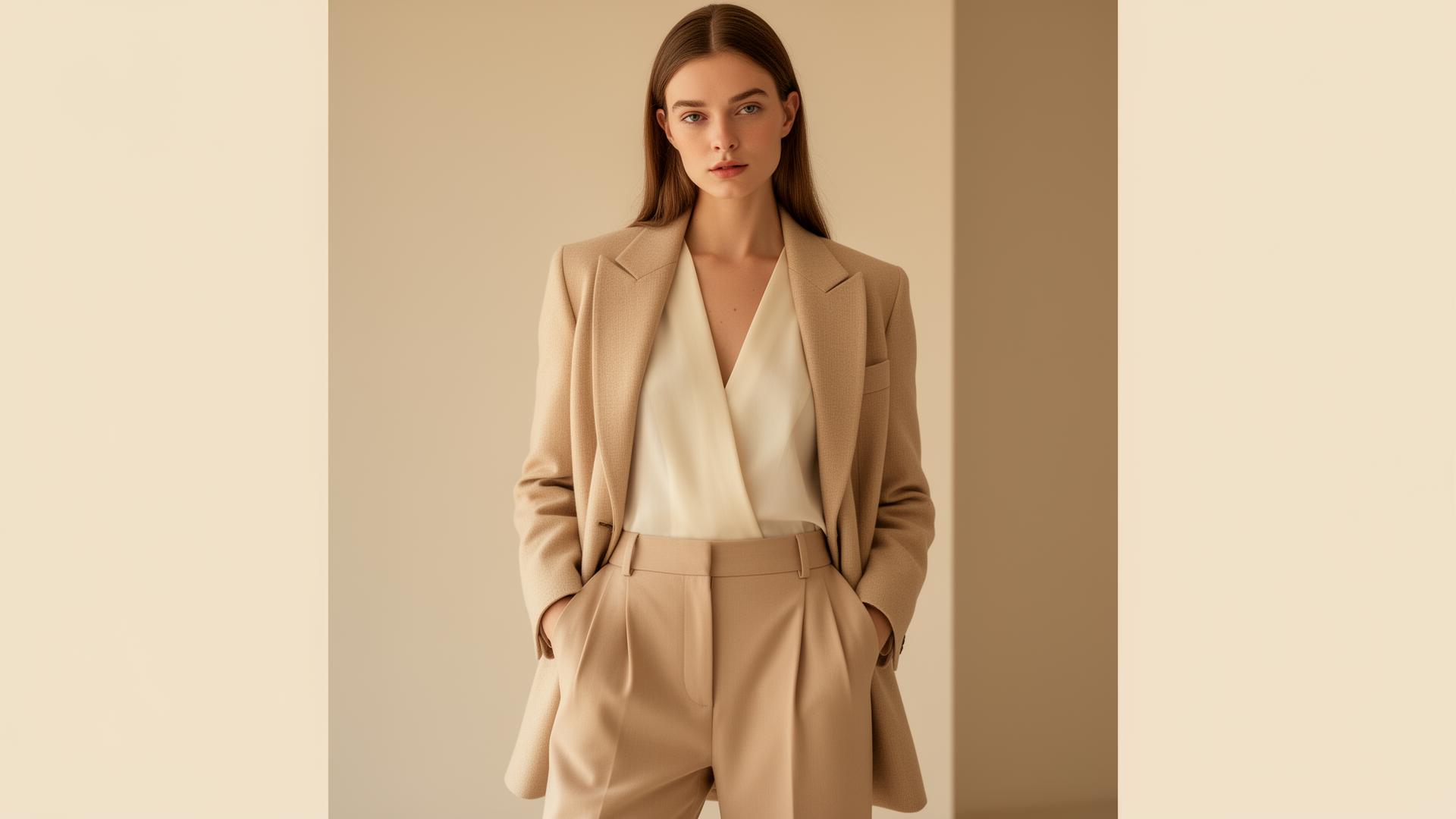 Elegant woman in premium fashion